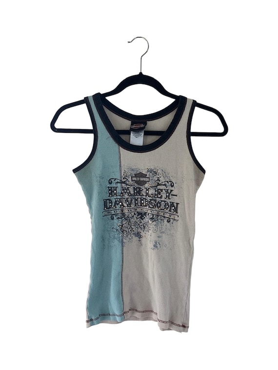 Vintage Harley Davidson Tank Top Shirt Womens Size Medium 00s Y2k