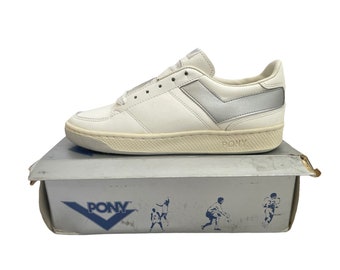 vintage pony match point tennis sneakers schoenen dames maat 9 deadstock NIB 80s