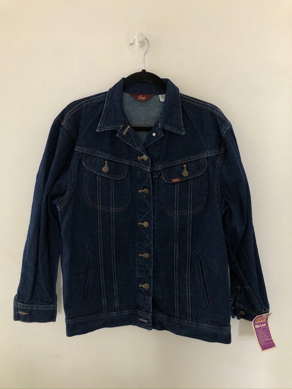Vintage Ms. Lee Denim Jean Jacket Womens Size 9/10 Deadstock NWT 