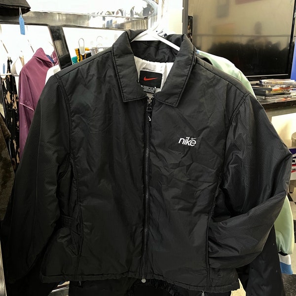 vintage nike jacket coat womens size medium 10 - 12 90s