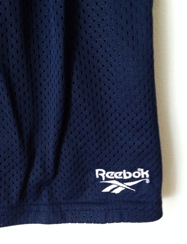 Deadstock Reebok Navy Athletic Mesh Shorts Boys Size Large image 2