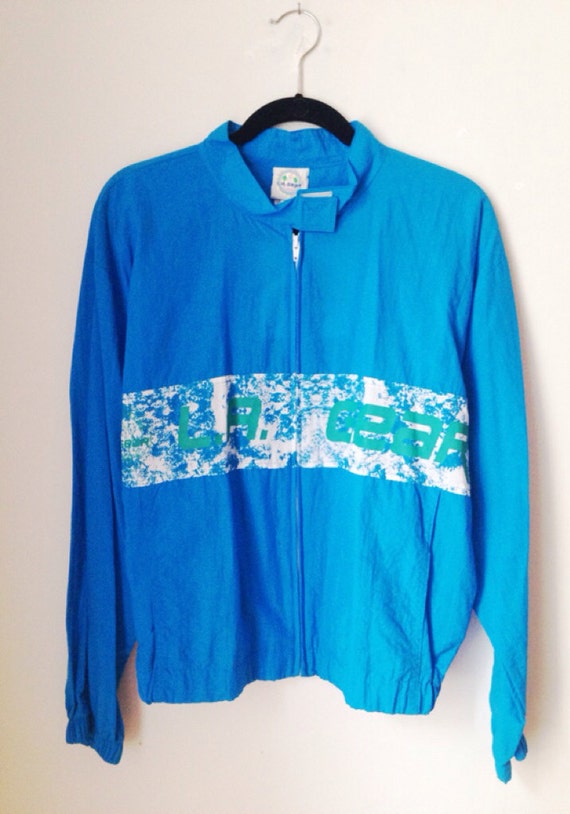 Vintage LA Gear Windbreaker Jacket Womens Size Me… - image 1