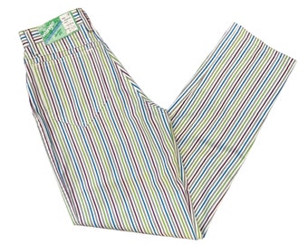 vintage wrangler pinstripe pants juniors size 9 deadstock NWT 80s made in USA