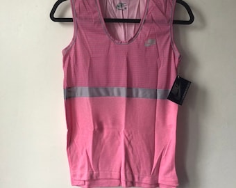 vintage nike blue tag tank top womens size medium deadstock NWT 80s made in USA