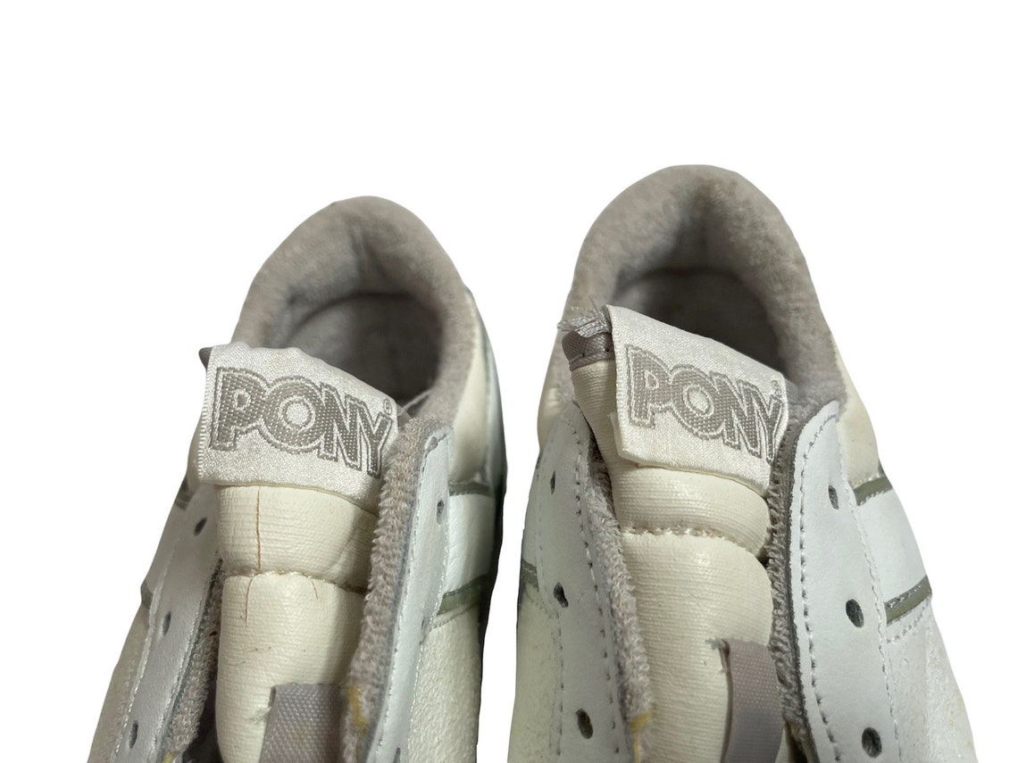 vintage pony toner II lo tops sneakers shoes womens size 6.5 deadstock NIB 1984, foto 3 di 5