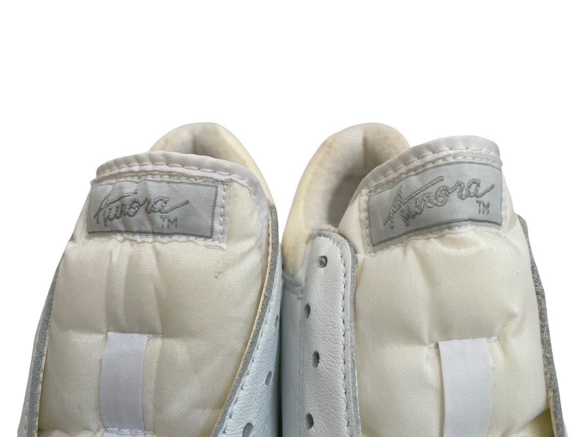 vintage converse aurora leather sneakers shoes womens size 6.5 deadstock NIB 80s, foto 4 di 5