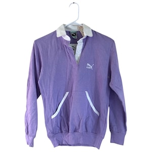 vintage PUMA rugby shirt long sleeve polo womens size small deadstock NWT 80s