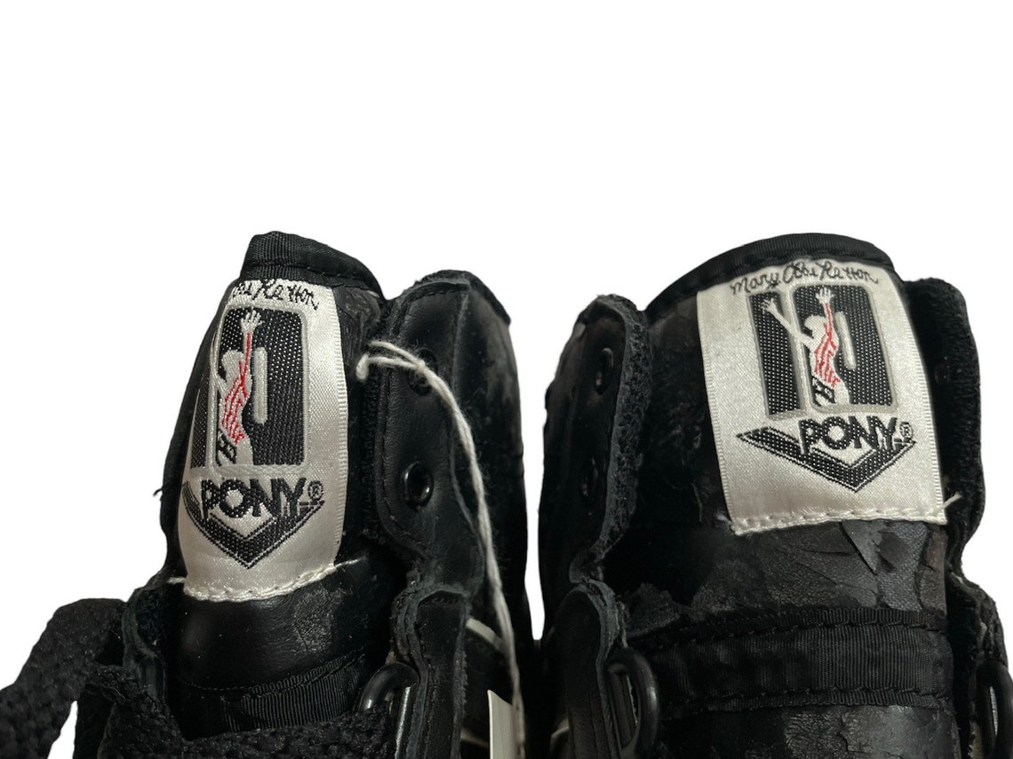 vintage pony mary lou retton hi top sneakers shoes womens size 5.5 deadstock NIB 1984, foto 4 di 5