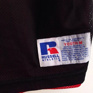 Deadstock Russell Black And Red Reversible Jersey Tank Youth Medium 90s image 3