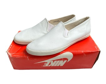 vintage nike capri slip on sneakers shoes womens size 9.5 deadstock 80s NIB 1987