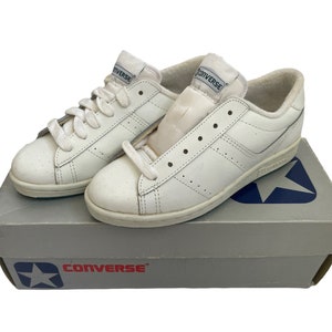 vintage converse serene leather sneakers shoes womens size 5 deadstock NIB 80s