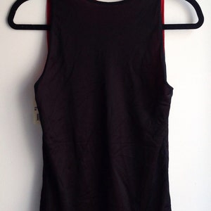 Deadstock Russell Black And Red Reversible Jersey Tank Youth Medium 90s image 2