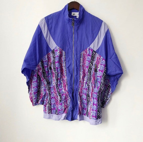 nike purple and white windbreaker