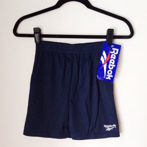 Deadstock Reebok Navy Athletic Mesh Shorts Boys Size Large image 1