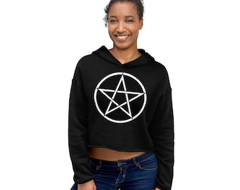 Pentagram Crop Hoodie