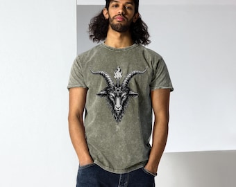 Baphomet Denim T-Shirt
