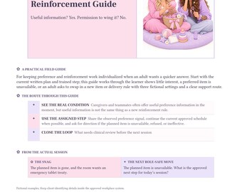 RBT Pairing Preference and Reinforcement Guide | Printable PDF