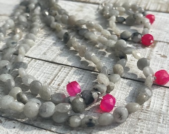 Ensemble De 3 Colliers Perles - Turquoise, Multicolore Et Rose - Style Bohème - Neuf Avec étiquettes