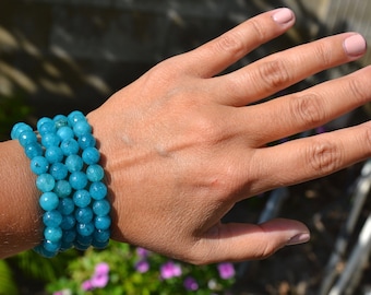 Teal, Dark Aqua, Chunky and Fun, Beaded Wrap Around Bracelet, Multi Wrap Bracelet, Beaded Bracelet