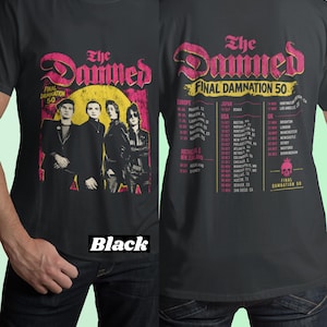 The Damned Tour 2016 T-Shirt, The Damned Band Shirt, Punk Rock Music Tee, Vintage Concert Shirt, British Punk Band Merch, Unisex T-Shirt
