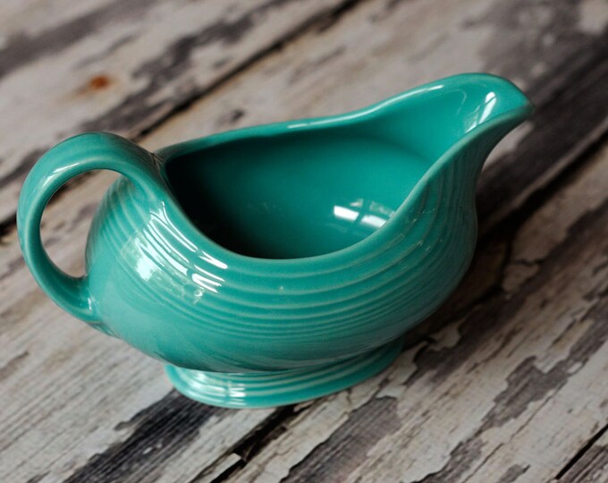 Fiestaware Turquoise Gravy Boat Fiesta Etsy