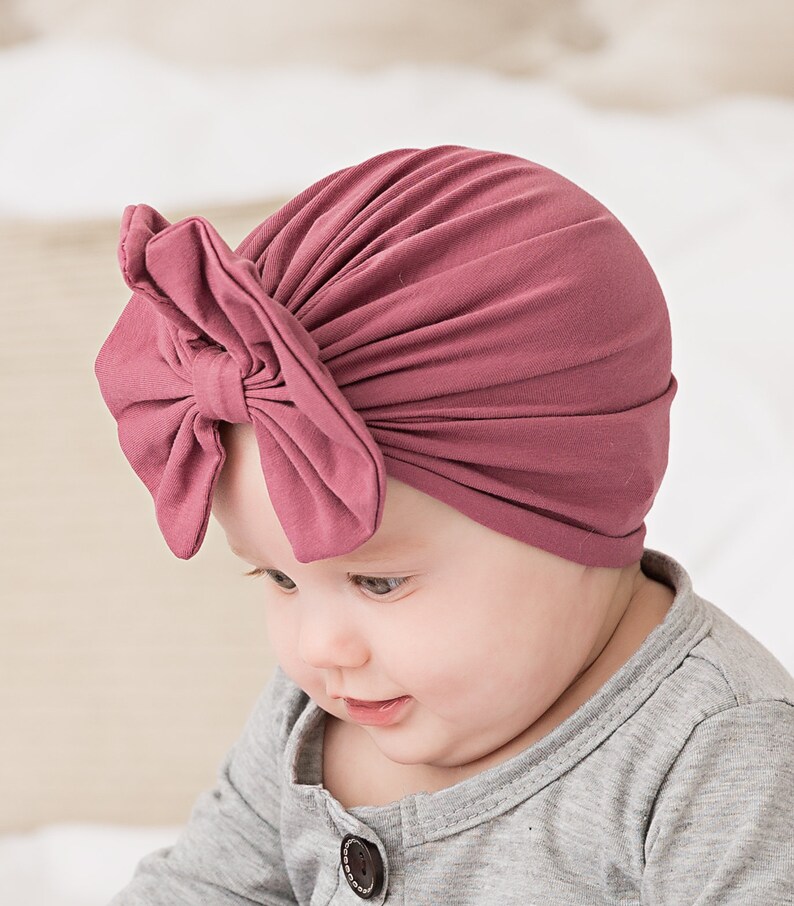 Bow Turban Baby turban baby headwrap big bow hat newborn Etsy