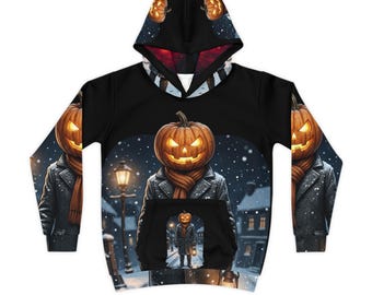 Jack-O'-Lantern Snowy Detective Kinder-Hoodie