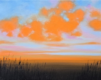 Small Original Oil Painting – Peaceful Landscape - Peaceful Afternoon