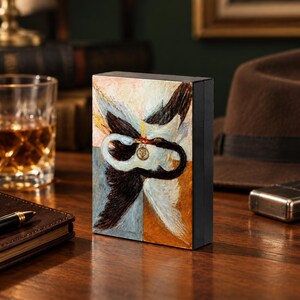 Rektangulär svart metallplåtask, 10×6×3 cm, förvaringslåda för gör-det-själv-pyssel