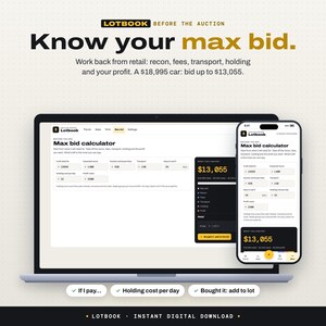 Used Car Dealer Inventory App | Recon Bills and RO Tracker, Markup, Lot Stats & Window Sticker Printing | Car Dealership Software, Pay Once image 8
