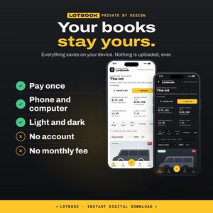 Used Car Dealer Inventory App | Recon Bills and RO Tracker, Markup, Lot Stats & Window Sticker Printing | Car Dealership Software, Pay Once image 10