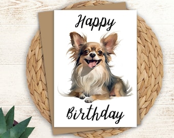 Funny Chihuahua Birthday Card: Personalized Dog Greeting Card