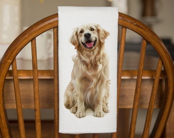 Golden Retriever Kitchen Tea Towel