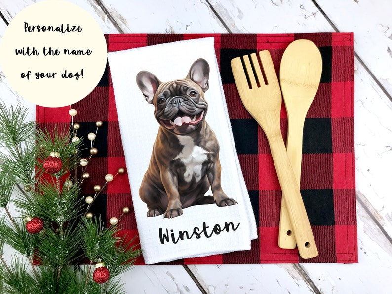 PWHAOO Funny French Bulldog Kitchen Towel French Bulldog Owner Kitchen