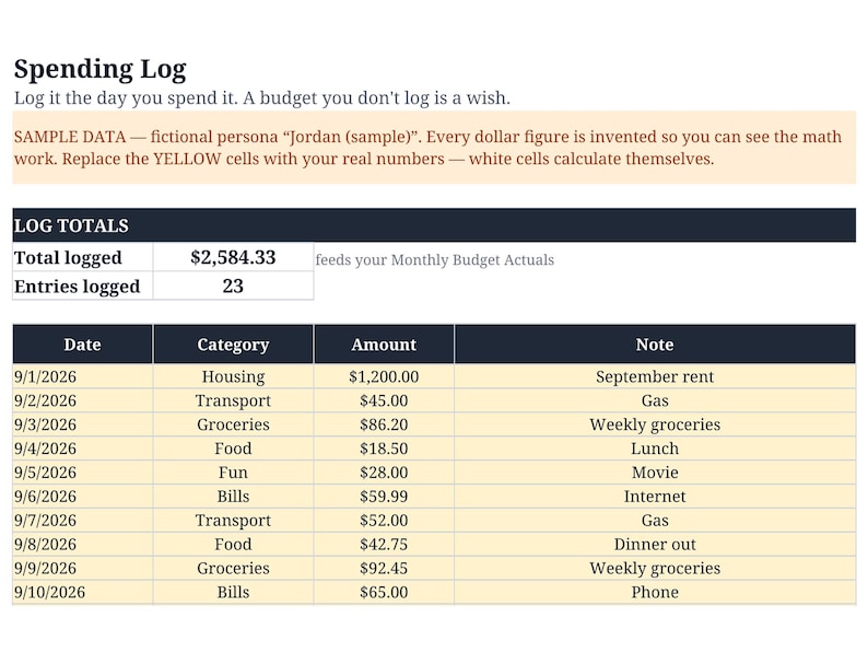 Simple Budget Tracker Spreadsheet — Paycheck Budget Planner, Monthly ...