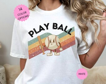 Baseball Shirt Baseball Mom Shirt Baseball Dad Shirt Unisex Shirt Baseball Mama Shirt Retro Shirt Mother's Day Gift for Mom Gift for Her