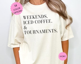 Sports Mom Shirt Sports Tournament Shirt Iced Coffee Shirt Tournament Gift for Her Sports Dad Shirt Sorry Can't Shirt for Women Sports Mama