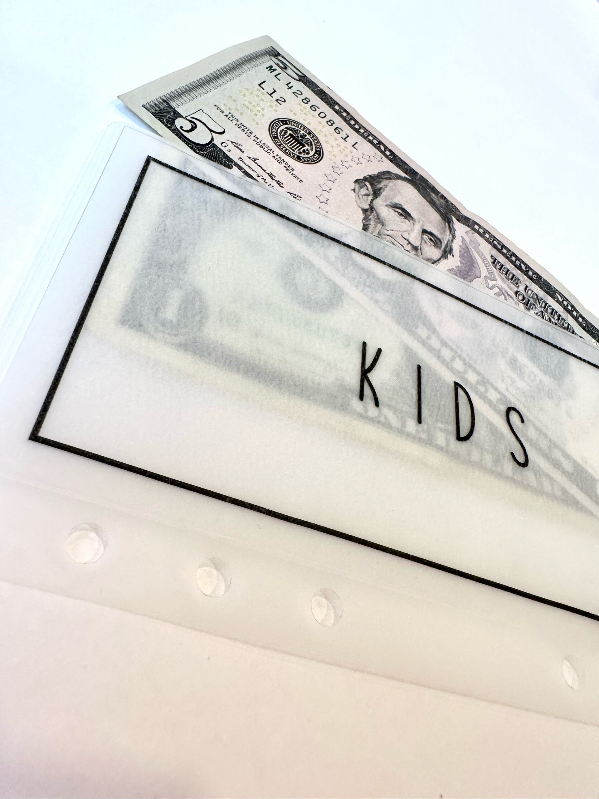 Custom Frosted Budget Binder Envelopes A6 Budget Envelopes Cash ...