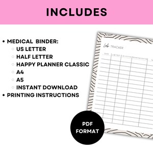 Printable Medical Binder Printable Health Planner Printable Water ...