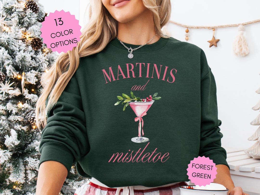 Mistletoe and Martinis Sweatshirt main image 1