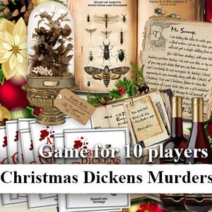 Christmas Murder dinner Mystery party.  Instant Download. Mystery Party Kit, mystery dinner game,