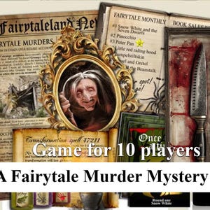 Fairytale Murders Mystery Dinner Party Game for 10 (Instant Download) image 9