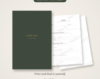 Journal imprimable de 30 jours après la prière de Fajr, planificateur de routine matinale islamique (PDF)