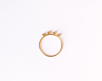 24 carat gold plated ring - BILLES