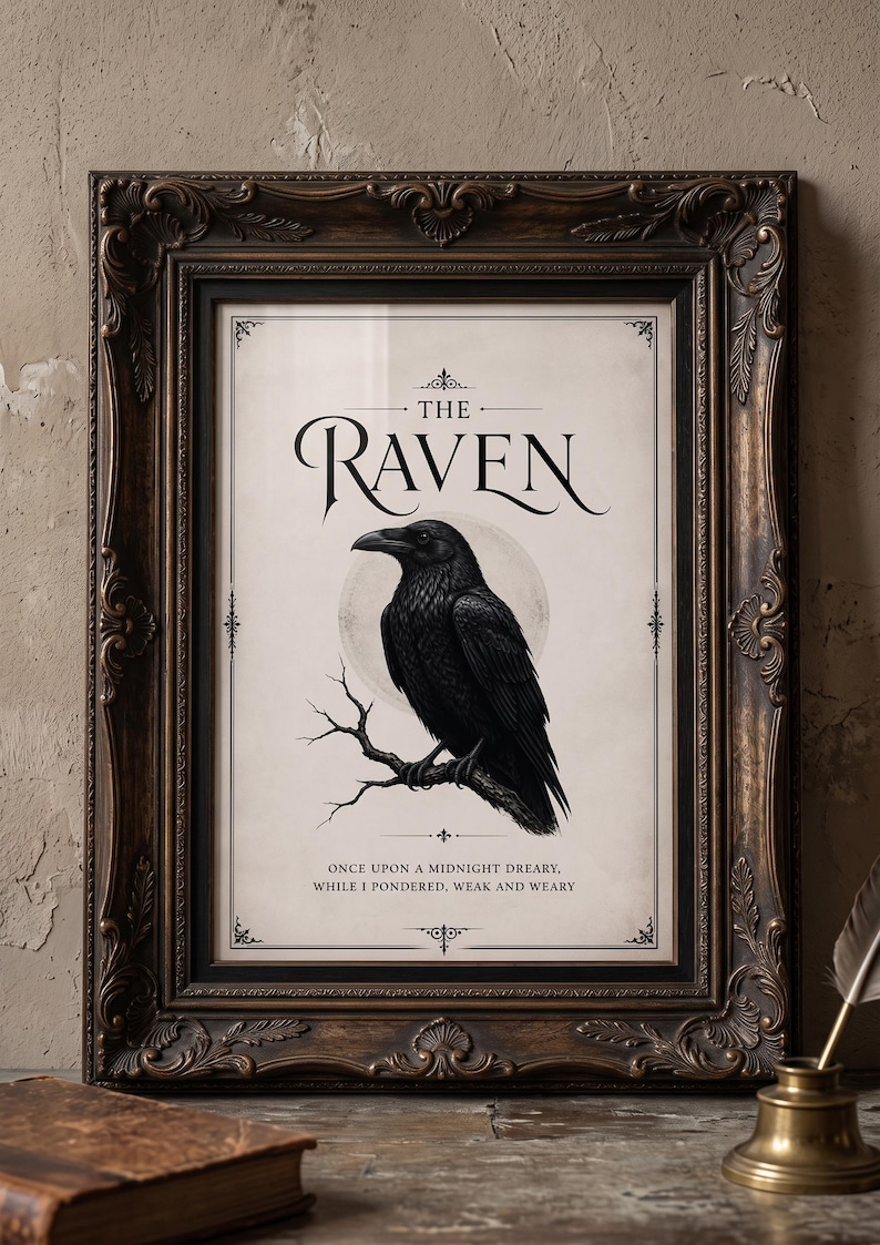 The Raven | Edgar Allan Poe | Poem | Poetry | Vintage | Gothic ...