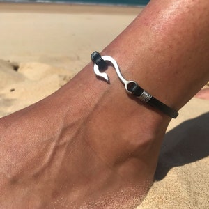 Fish hook ankle bracelet shop