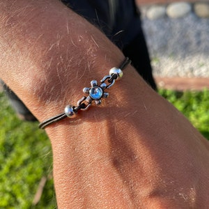 minimalist bracelet, delicate Flower bracelet, women bracelet, swarovsky bracelet, boho bracelet, turquoise bracelet, women gift