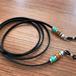 Herren Brillenband, Brillenband, Brillenband aus Keramik, Brillenband aus Keramik, Brillenband aus türkiser Glasur