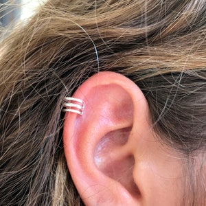 cartilage earring, single non pierced earring, trendy earring, sterling silver earrings, Ear Cuff No Piercing, women earring, boho earrings