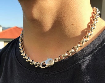 Chain Choker Men - Etsy